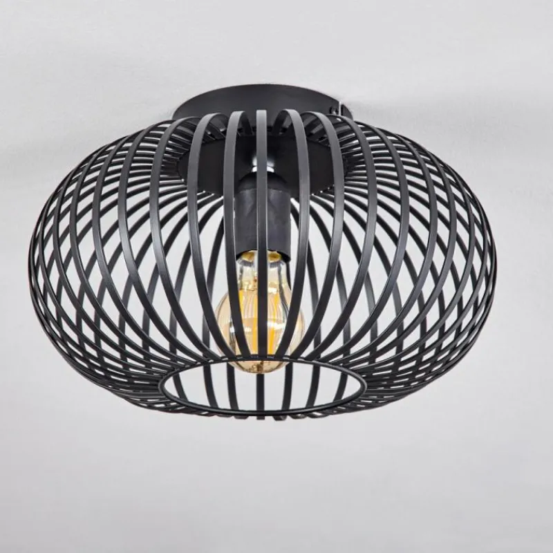 Style Boho-Chic-hofstein Plafonnier Oravi Noir, 1 lumière