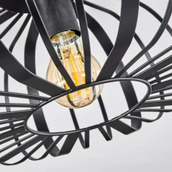 Style Boho-Chic-hofstein Plafonnier Oravi Noir, 1 lumière