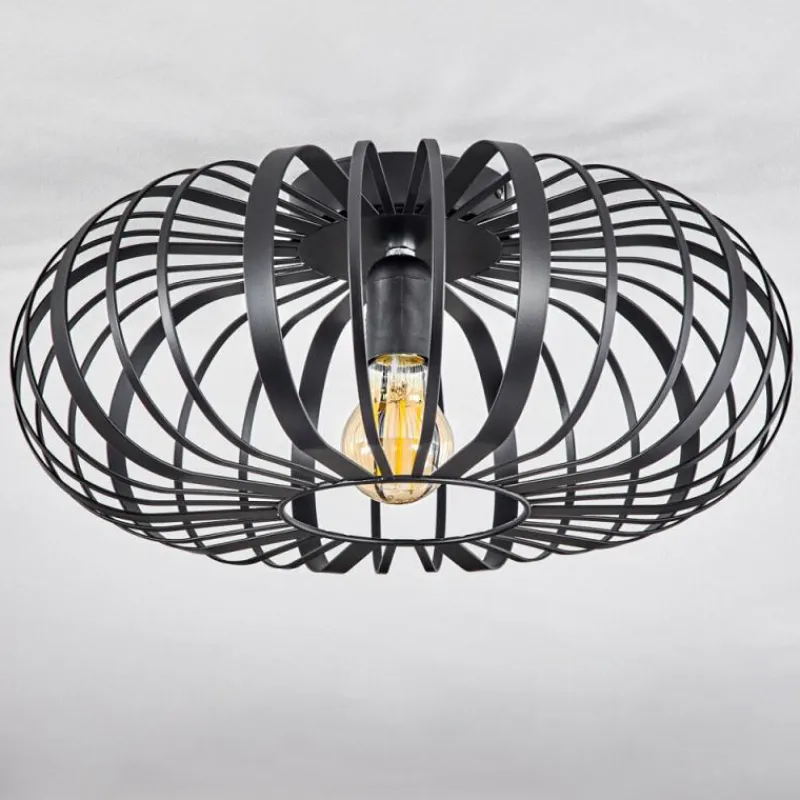 Style Boho-Chic-hofstein Plafonnier Oravi Noir, 1 lumière