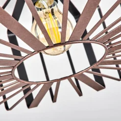 Lampes Industrielles-hofstein Plafonnier Oravi Noir, 1 lumière