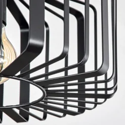 Lampes Industrielles-hofstein Plafonnier Oravi Noir, 1 lumière