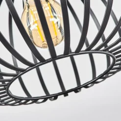 Lampes Industrielles-hofstein Plafonnier Oravi Noir, 1 lumière