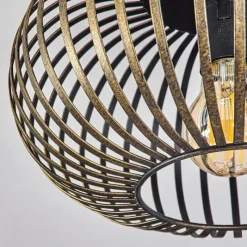 Lampes Dorées-hofstein Plafonnier Oravi Noir doré, 1 lumière