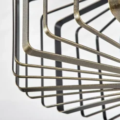 Lampes Dorées-hofstein Plafonnier Oravi Noir doré, 1 lumière