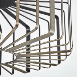 Lampes Dorées-hofstein Plafonnier Oravi Noir doré, 1 lumière