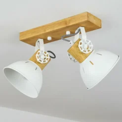 Luminaires Scandinaves-hofstein Plafonnier Orny Écru, Blanc, 2 lumières