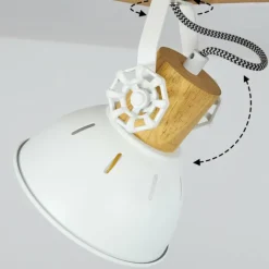 Luminaires Scandinaves-hofstein Plafonnier Orny Écru, Blanc, 4 lumières