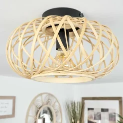 Luminaires Scandinaves-hofstein Plafonnier Pabu Écru, 1 lumière