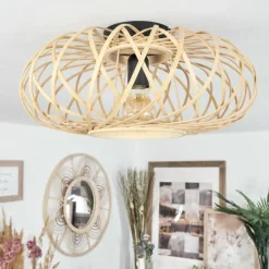 Luminaires Scandinaves-hofstein Plafonnier Pabu Écru, 1 lumière