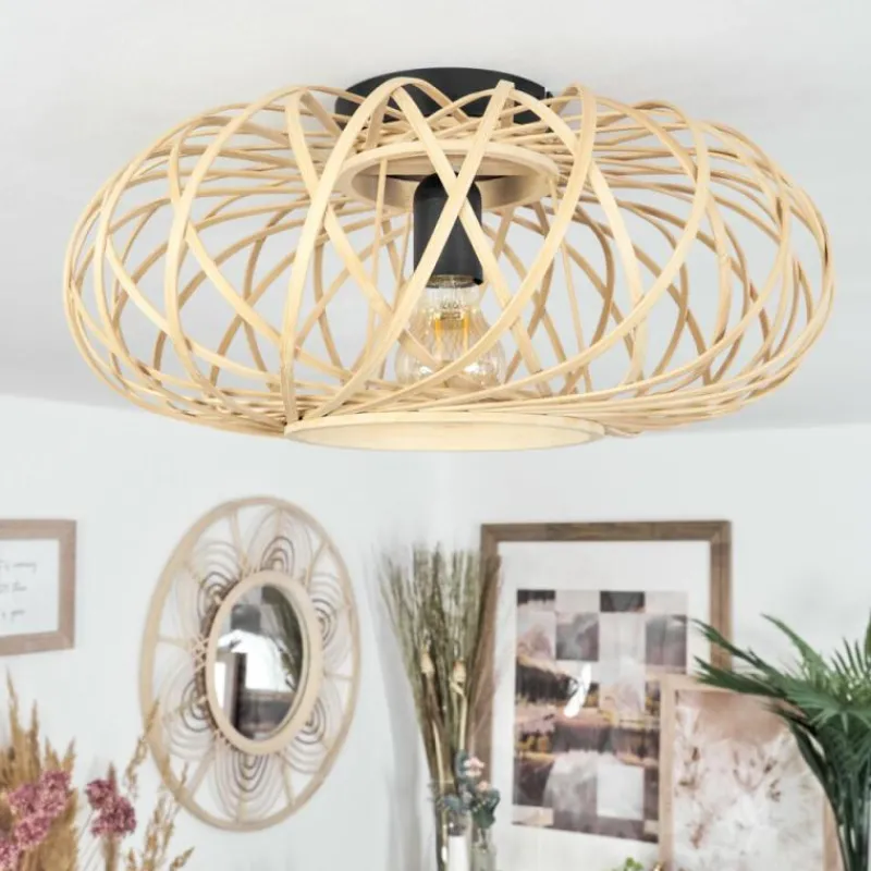 Luminaires Scandinaves-hofstein Plafonnier Pabu Écru, 1 lumière