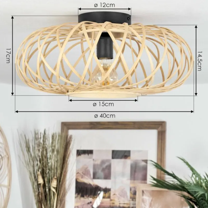 Luminaires Scandinaves-hofstein Plafonnier Pabu Écru, 1 lumière