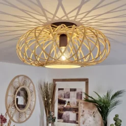 Luminaires Scandinaves-hofstein Plafonnier Pabu Écru, 1 lumière