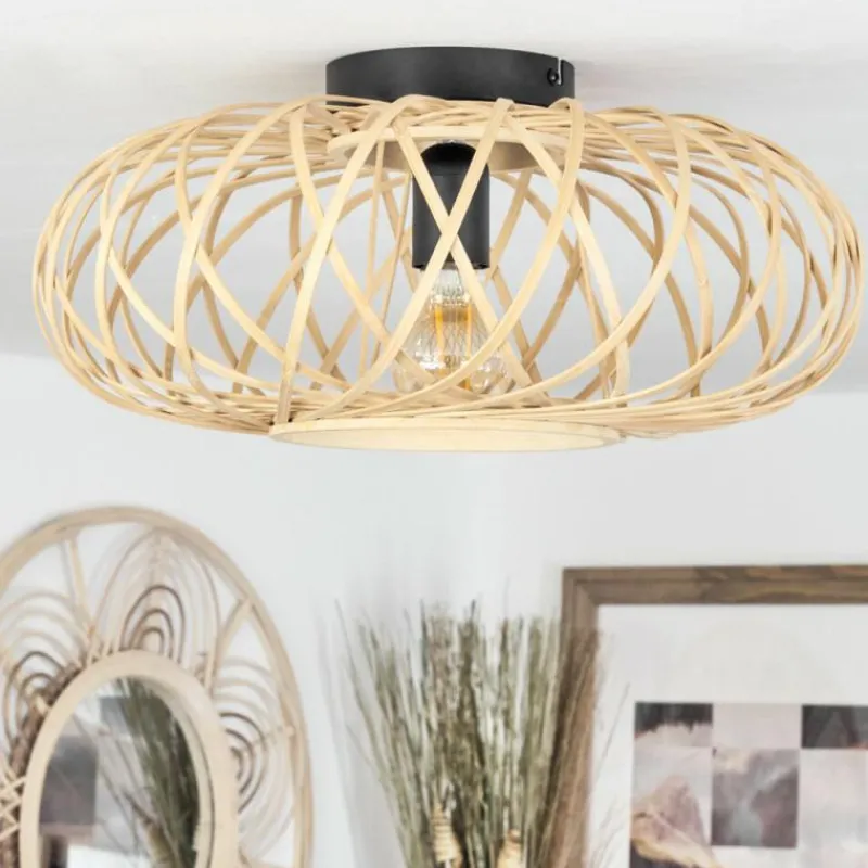 Luminaires Scandinaves-hofstein Plafonnier Pabu Écru, 1 lumière