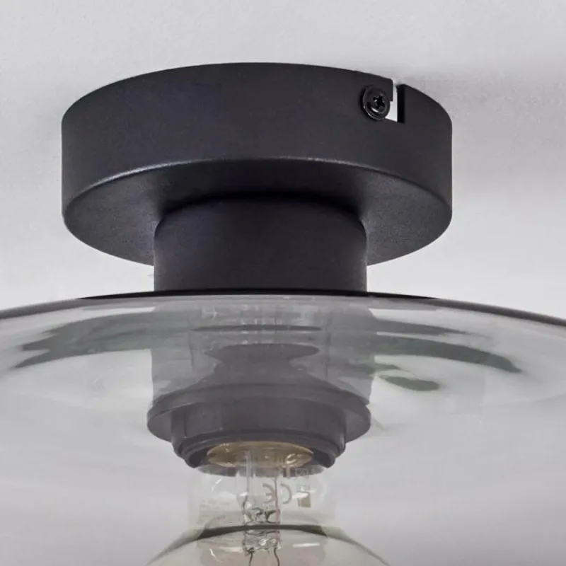 Suspension Verre Fumé-hofstein Plafonnier Pedreles Fumé, 1 lumière