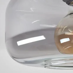 Suspension Verre Fumé-hofstein Plafonnier Pedreles Fumé, 1 lumière