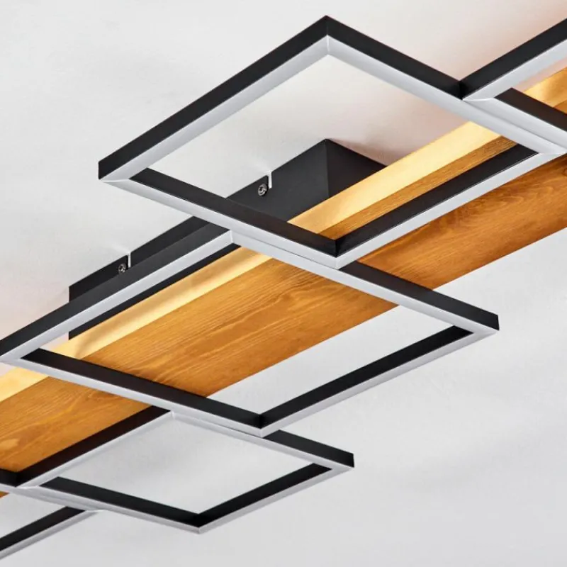 hofstein Plafonnier Pompu LED Écru, Noir, 1 lumière