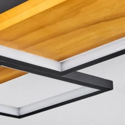 Luminaires Scandinaves-hofstein Plafonnier Pompu LED Écru, Noir, 1 lumière