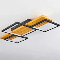 Luminaires Scandinaves-hofstein Plafonnier Pompu LED Écru, Noir, 1 lumière