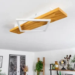 Luminaires Scandinaves-hofstein Plafonnier Pompu LED Écru, Blanc, 1 lumière