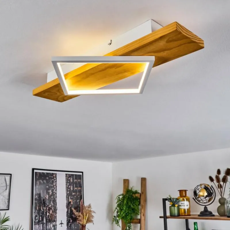 Luminaires Scandinaves-hofstein Plafonnier Pompu LED Écru, Blanc, 1 lumière