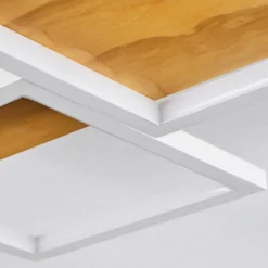 Luminaires Scandinaves-hofstein Plafonnier Pompu LED Écru, Blanc, 1 lumière