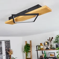 Luminaires Scandinaves-hofstein Plafonnier Pompu LED Écru, Noir, 1 lumière