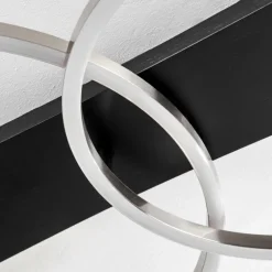 hofstein Plafonnier Pompu LED Noir, 2 lumières