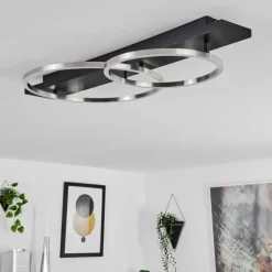 hofstein Plafonnier Pompu LED Noir, 2 lumières