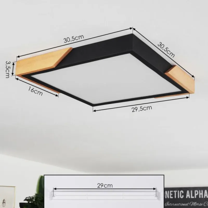 hofstein Plafonnier Pontchardon LED Écru, Noir, 1 lumière