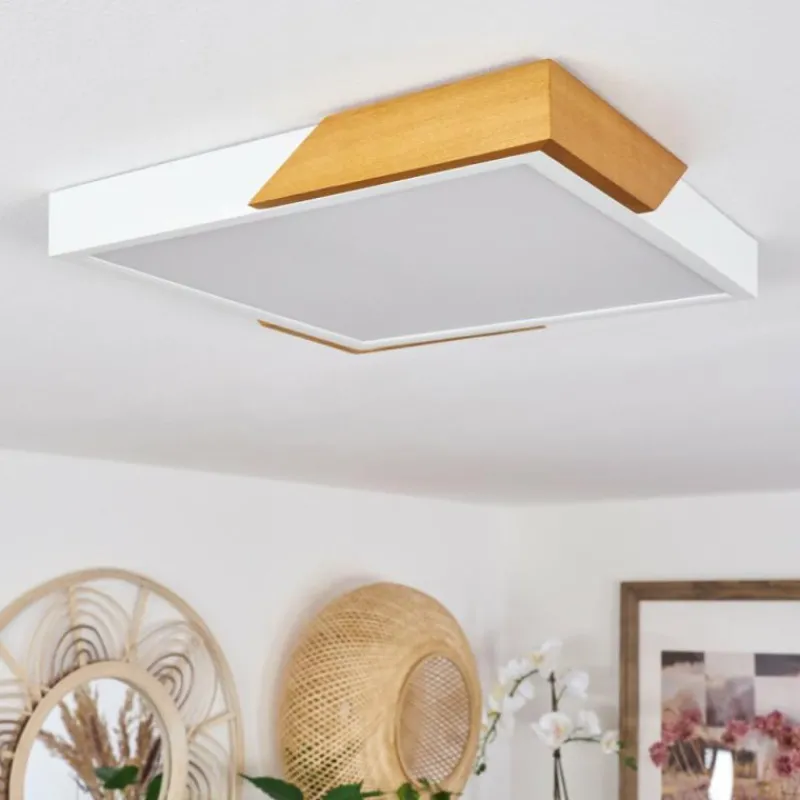 Luminaires Scandinaves-hofstein Plafonnier Pontchardon LED Écru, Blanc, 1 lumière