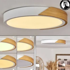 Luminaires Scandinaves-hofstein Plafonnier Pontchardon LED Blanc, 1 lumière