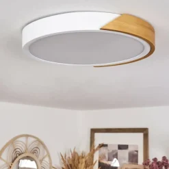 Luminaires Scandinaves-hofstein Plafonnier Pontchardon LED Blanc, 1 lumière