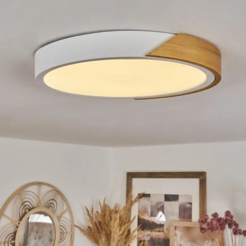 Luminaires Scandinaves-hofstein Plafonnier Pontchardon LED Blanc, 1 lumière