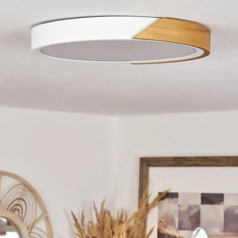 Luminaires Scandinaves-hofstein Plafonnier Pontchardon LED Blanc, 1 lumière