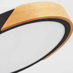 hofstein Plafonnier Pontchardon LED Brun, Noir, 1 lumière