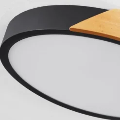 hofstein Plafonnier Pontchardon LED Brun, Noir, 1 lumière