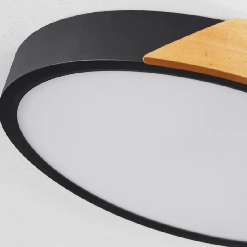 hofstein Plafonnier Pontchardon LED Brun, Noir, 1 lumière