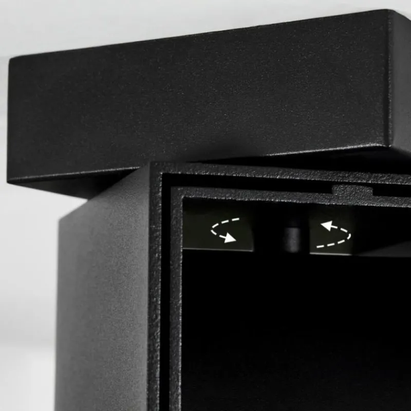 hofstein Plafonnier Prassinet Noir, 1 lumière