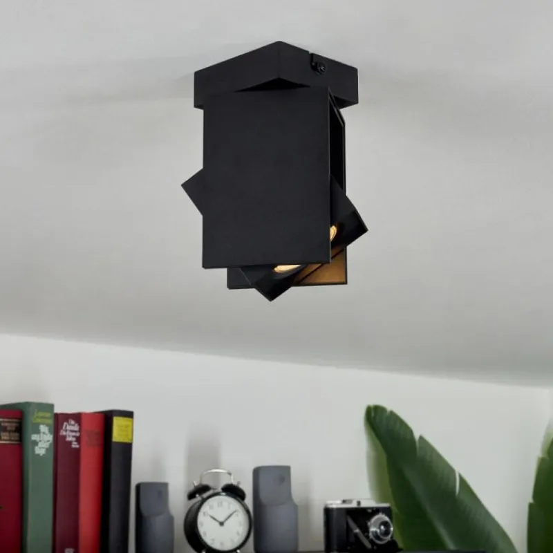 hofstein Plafonnier Prassinet Noir, 1 lumière