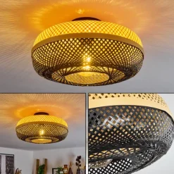 Luminaires Scandinaves-hofstein Plafonnier Pucapa Noir, 1 lumière