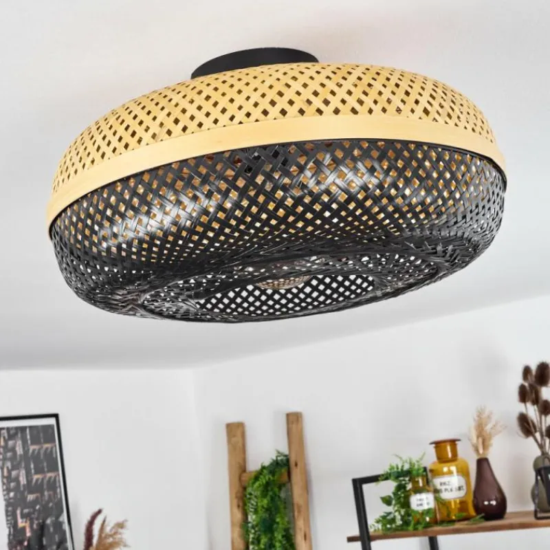 Luminaires Scandinaves-hofstein Plafonnier Pucapa Noir, 1 lumière