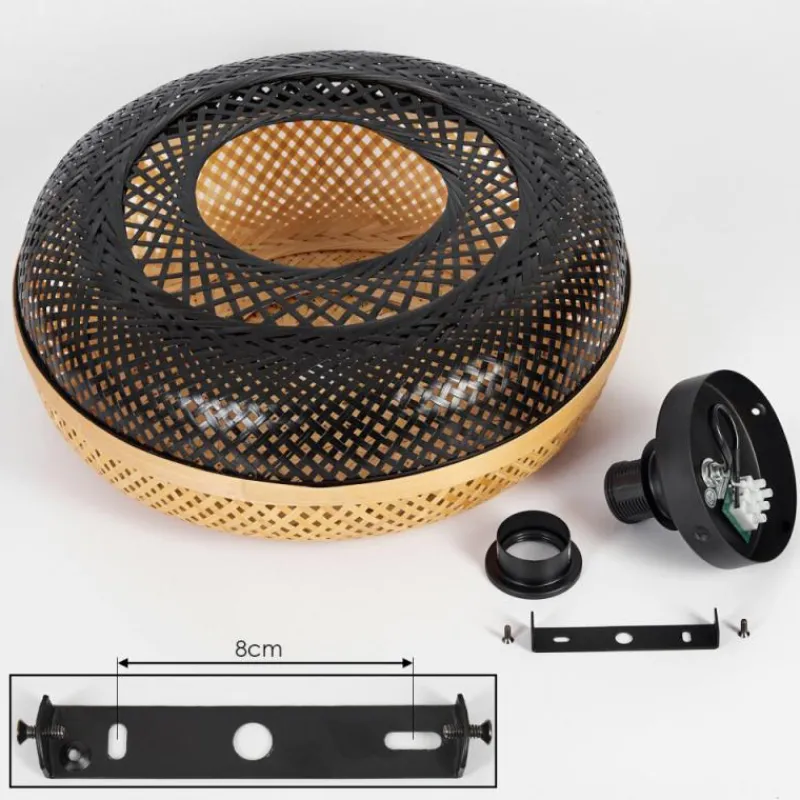 Luminaires Scandinaves-hofstein Plafonnier Pucapa Noir, 1 lumière