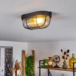 hofstein Plafonnier Quintay Noir, 1 lumière