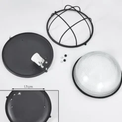 hofstein Plafonnier Quintay Noir, 1 lumière