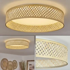 Luminaires Scandinaves-hofstein Plafonnier Quintinha LED Blanc, 1 lumière