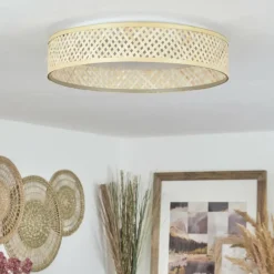 Luminaires Scandinaves-hofstein Plafonnier Quintinha LED Blanc, 1 lumière