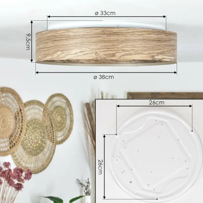 Luminaires Scandinaves-hofstein Plafonnier Quintinha LED Blanc, 1 lumière