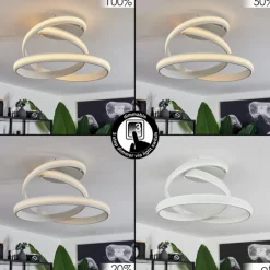 hofstein Plafonnier Ramada LED Blanc, 1 lumière