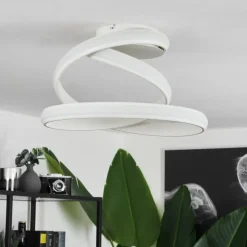 hofstein Plafonnier Ramada LED Blanc, 1 lumière