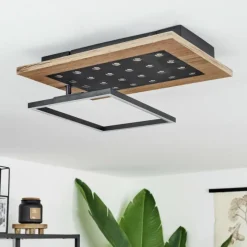 hofstein Plafonnier Ramilos LED Écru, Noir, 1 lumière